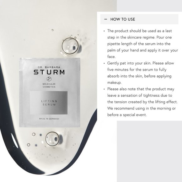 Dr. Barbara Sturm Skincare Face Lifting Serum Sachets Bundle Set of 10 - Picture 10 of 13